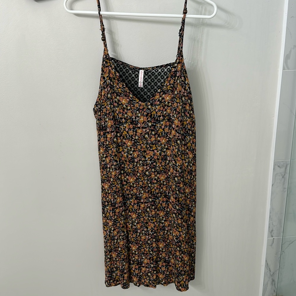 Floral summer beach coverup dress
